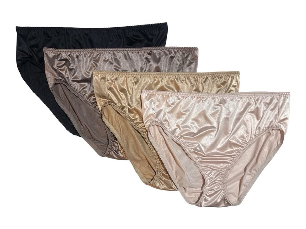 VTG Vanity Fair Second Skin Panties Liquid Smooth Satin Hi-Cut Women’s 12/5XL